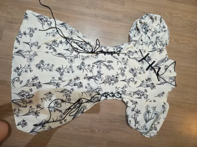 Vestido Shein Floral Japonês Tam P - Usado 1 vez