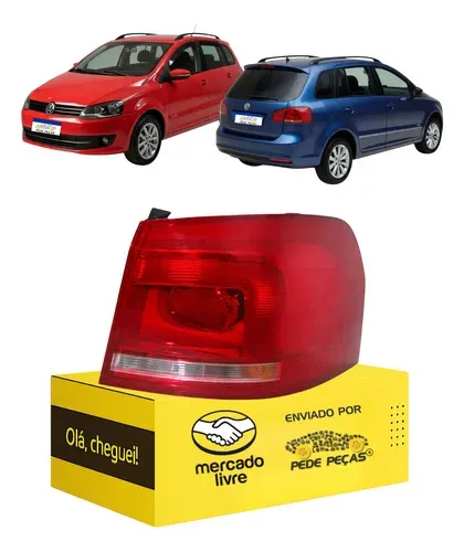 Lanterna Sinaleira Spacefox 2011 2012 2013 2014 Nova L.d Direito/passageiro Vermelho