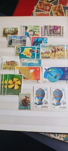 filatelia. 23 selos comemorativos áfrica.