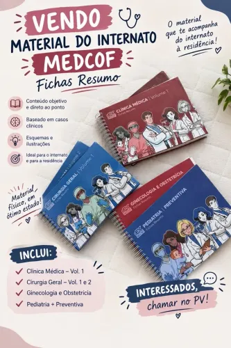Material do Internato MedCof - Fichas Resumo