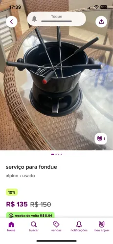 Máquina para fondue
