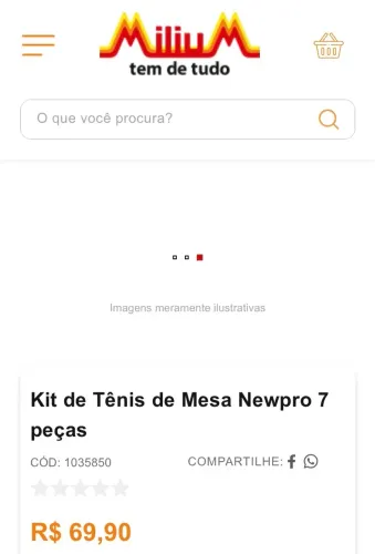 Kit de Tênis de Mesa c/ 7 pçs