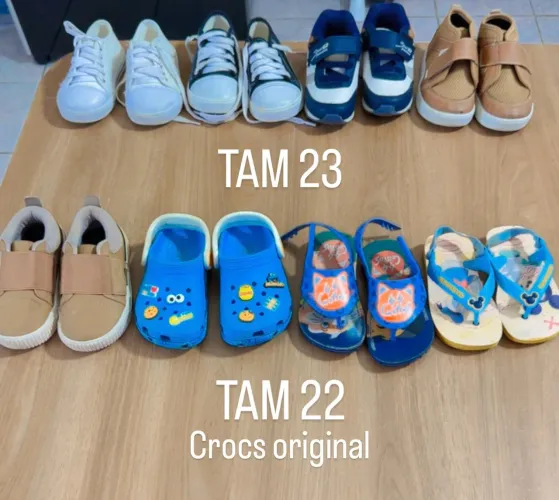 Lote de sapatos menino 22 e 23 usado
