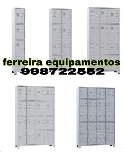 Roupeiro pra vestiários novos 4 8 12 16 20 portas pronta entrega
