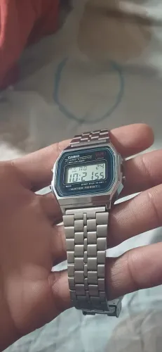 Relógio casio cromado ORIGINAL na garantia