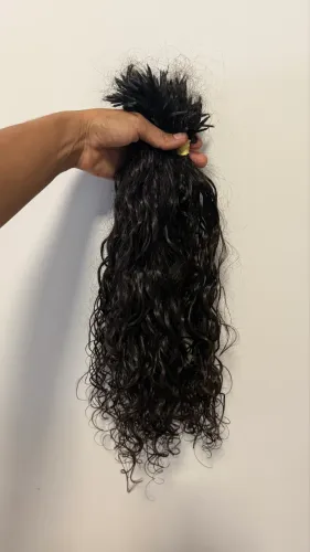 Cabelo humano cacheado 