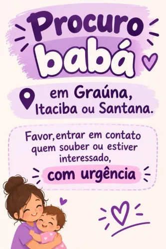 Procuro babá