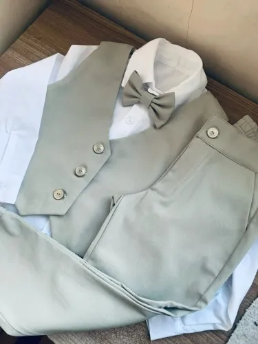 Conjunto infantil calça e colete RN a 8 anos