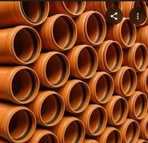 Tubo PVC Coletor Esgoto Ocre JEI DN100/DE110 barra 6 metros NBR 7362
