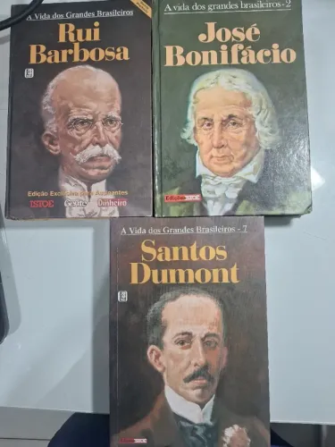 3 Livros da Coleção A Vida dos Grandes Brasileiros