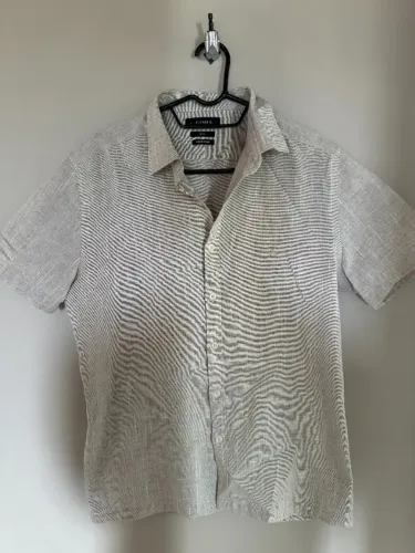 camisa aramis blend linho - slim - tamanho p - original - sem uso