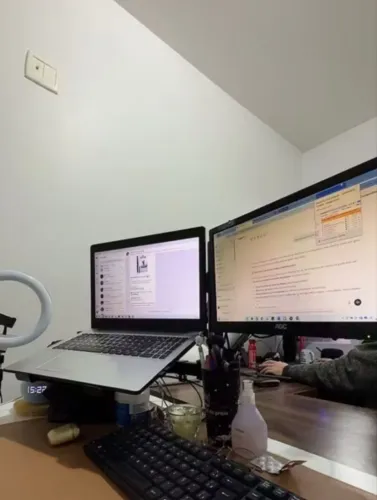 Suporte Articulado Duplo para Monitor e Notebook - Até 3x Sem Juros!