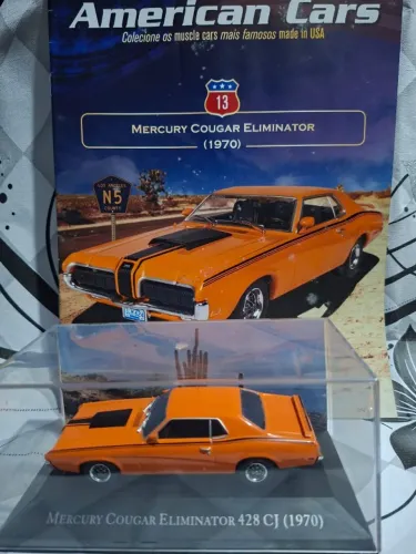 Miniatura Mercury Cougar Eleminator 1970 1/43 edição colecionador