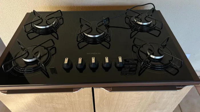 Cooktop 5 bocas com balcão integrado - excelente estado, semi novo!