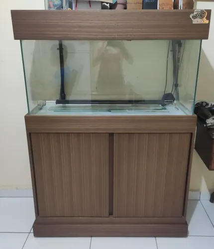 Aquário 200l + móvel + canister
