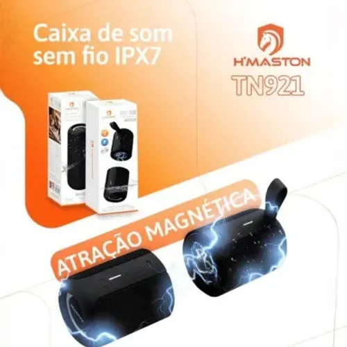 Caixa de Som ATRAÇÃO MAGNÉTICA 2 em 1 Bluetooth 30W Portátil Prová d?Água H?MASTON