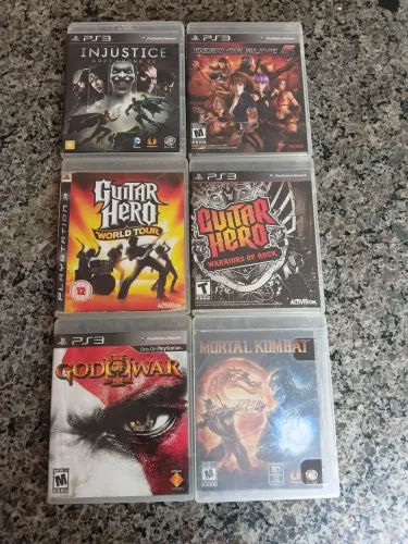 Lote com 6 games ps3