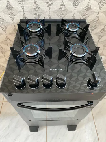Fogão Mesa Vidro Automático SEMINOVO - Entrego !