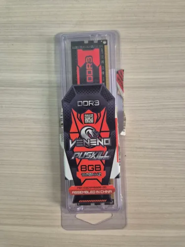 Memória RAM PUSKILL Veneno 8GB DDR3 1600MHz.