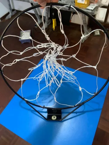 Cesta de basquete com rede para bola grande