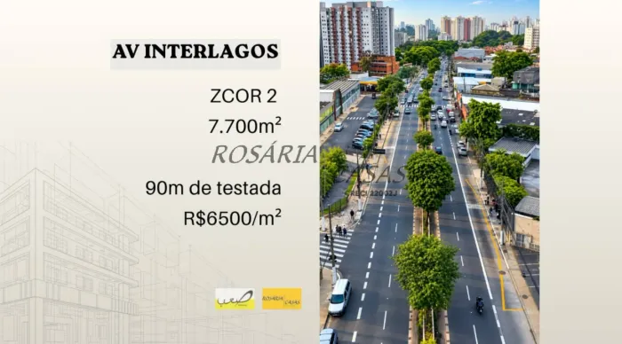 Terreno 7.700m2 | ZCOR2 | Av Interlagos