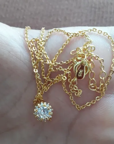 Colar de Prata 925 Banhado a Ouro 18k 