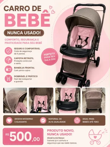 Carrinho de bebê galzerano
