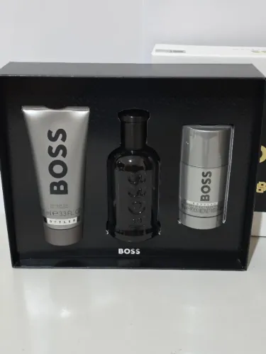 Kit Perfume Hugo Boss Bottled Parfurm 100ml + Desodorante 70g + Shower Gel 100ml Original