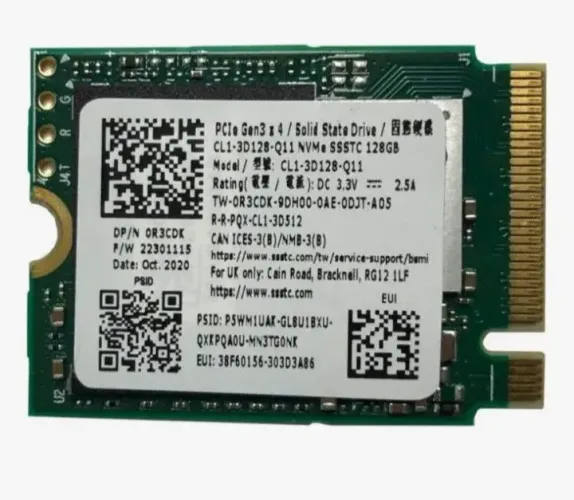 SSD NVME M.2 compacto 128gb