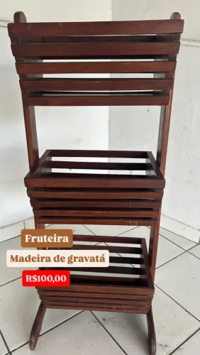 Fruteira madeira de gravatá
