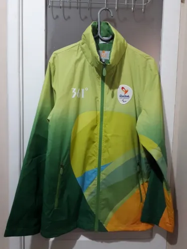 Jaqueta Olimpíadas Rio 2016 Edição Especial Agasalho Verde Item Colecionador