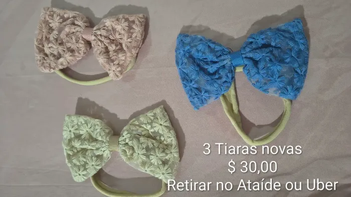 Kit 3 tiaras nova