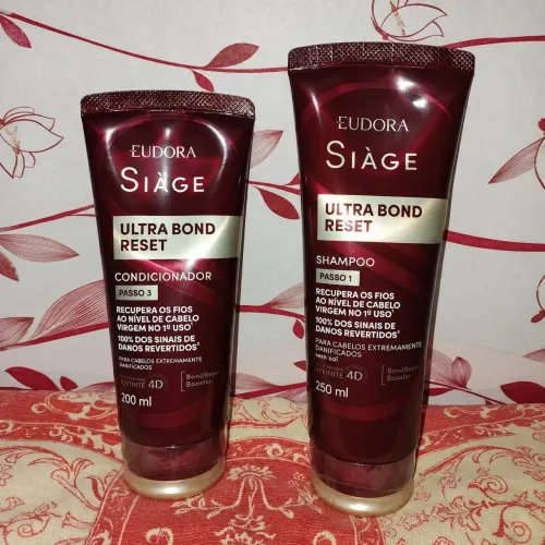 Lacrado! Kit Eudora Siàge Ultra Bond Reset | Shampoo 250ml | Condicionador 200ml | Novo
