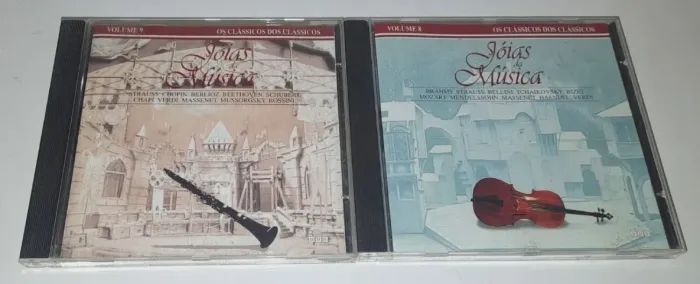 2 Cd´s Joias Da Musica Clássica - Volumes 8 & 9 - Em Muito Bom Estado
