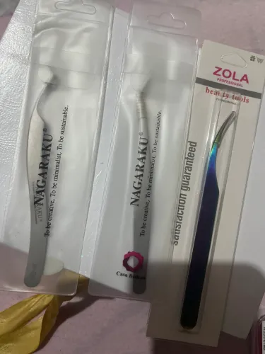 Pinças de extensão de cílios