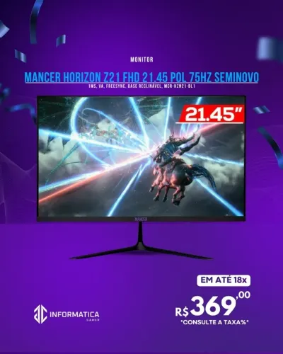 MONITOR MANCER HORIZON Z21 FHD 21.45 POL 75HZ SEMINOVO