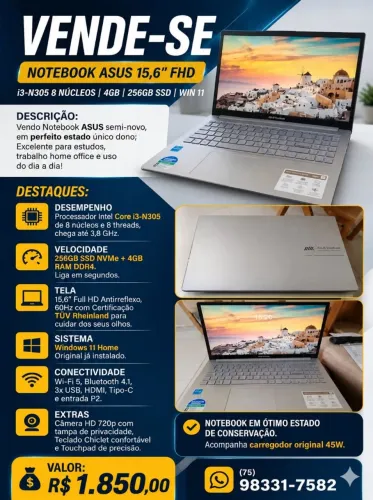 Notebook ASUS Vivobook 