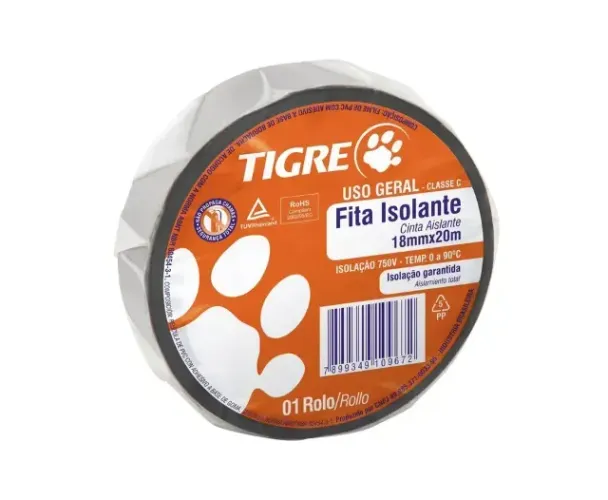 Fita Isolante Tigre 18mm x 20m