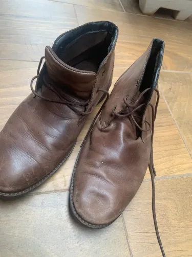 Bota Masculina Marrom Cano Alto em couro