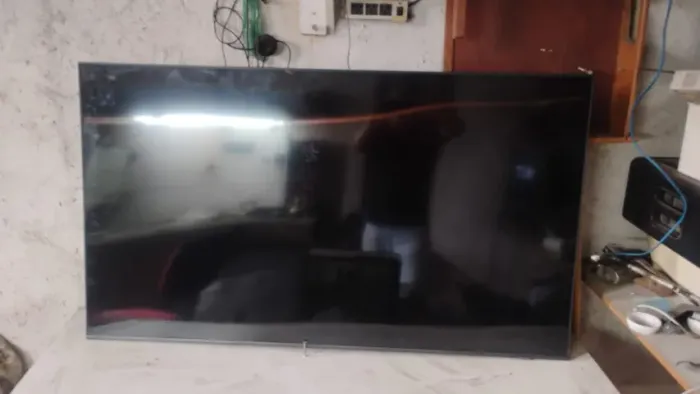 Tv Samsung Qled 55 pol com a placa de sinal queimada