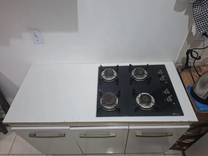 Fogão 4 bocas com bancada