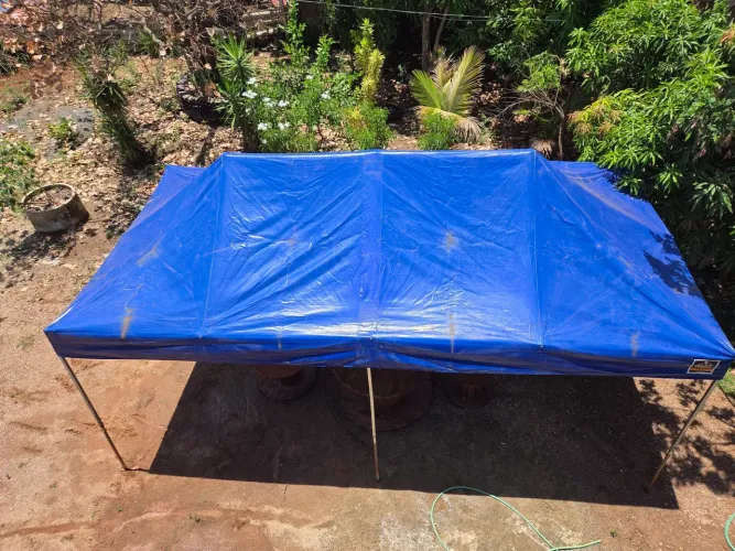 Tenda Sanfonada com Lona de PVC 6x3m