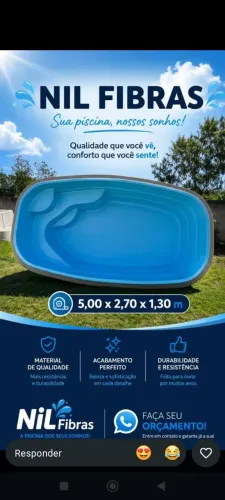 Piscina de fibra