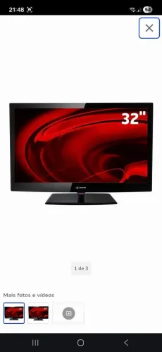 Tv digital com conversor integrado 32 polegadas  Buster 