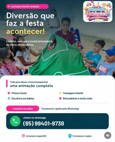 Animação infantil e adulto para festas e eventos