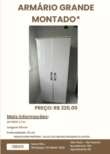 Armário Lavanderia