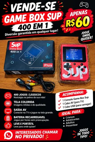 Game Box Sup 400 jogos