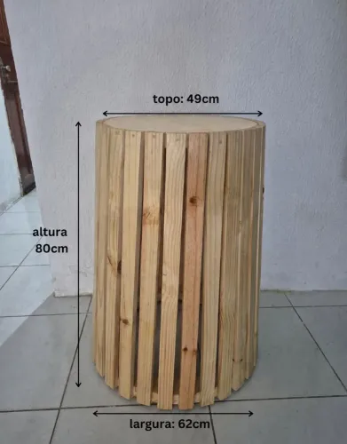 Base de madeira pinus