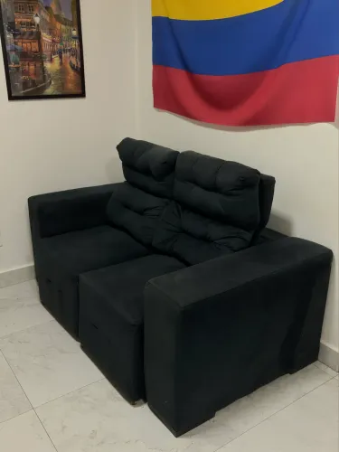 Sofá 2 lugares retrátil e reclinável