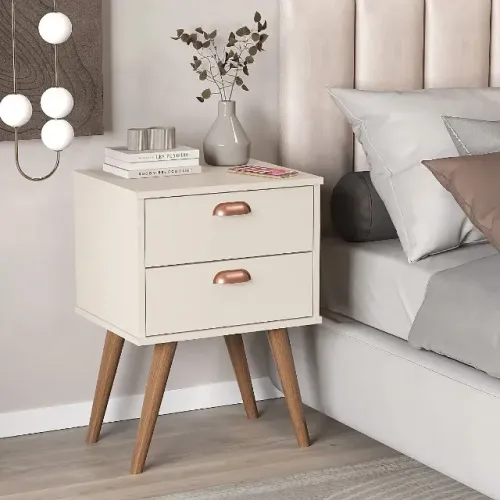 Mesa de Cabeceira Janus 2 Gavetas